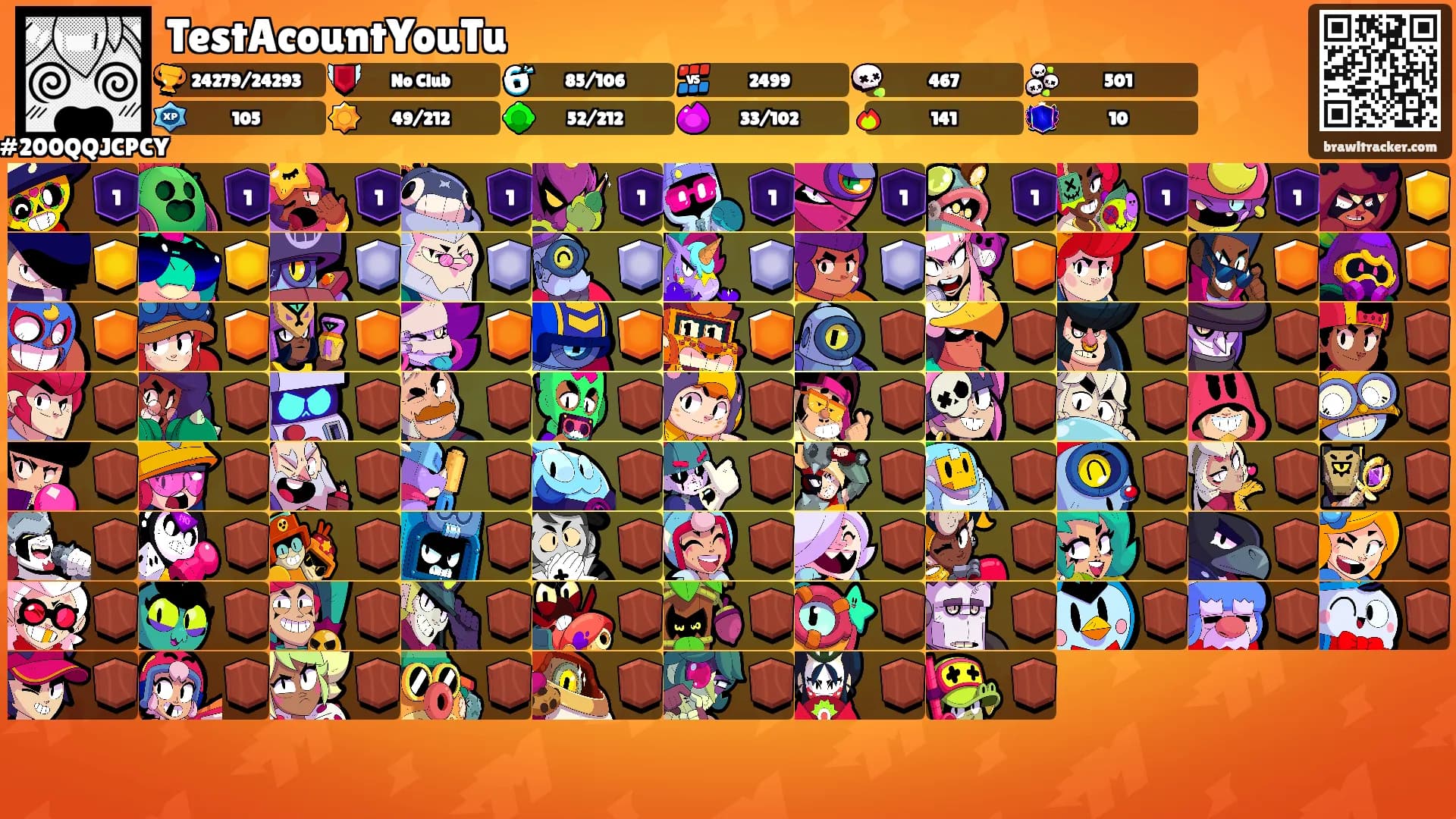 TestAcountYouTu's Ranks