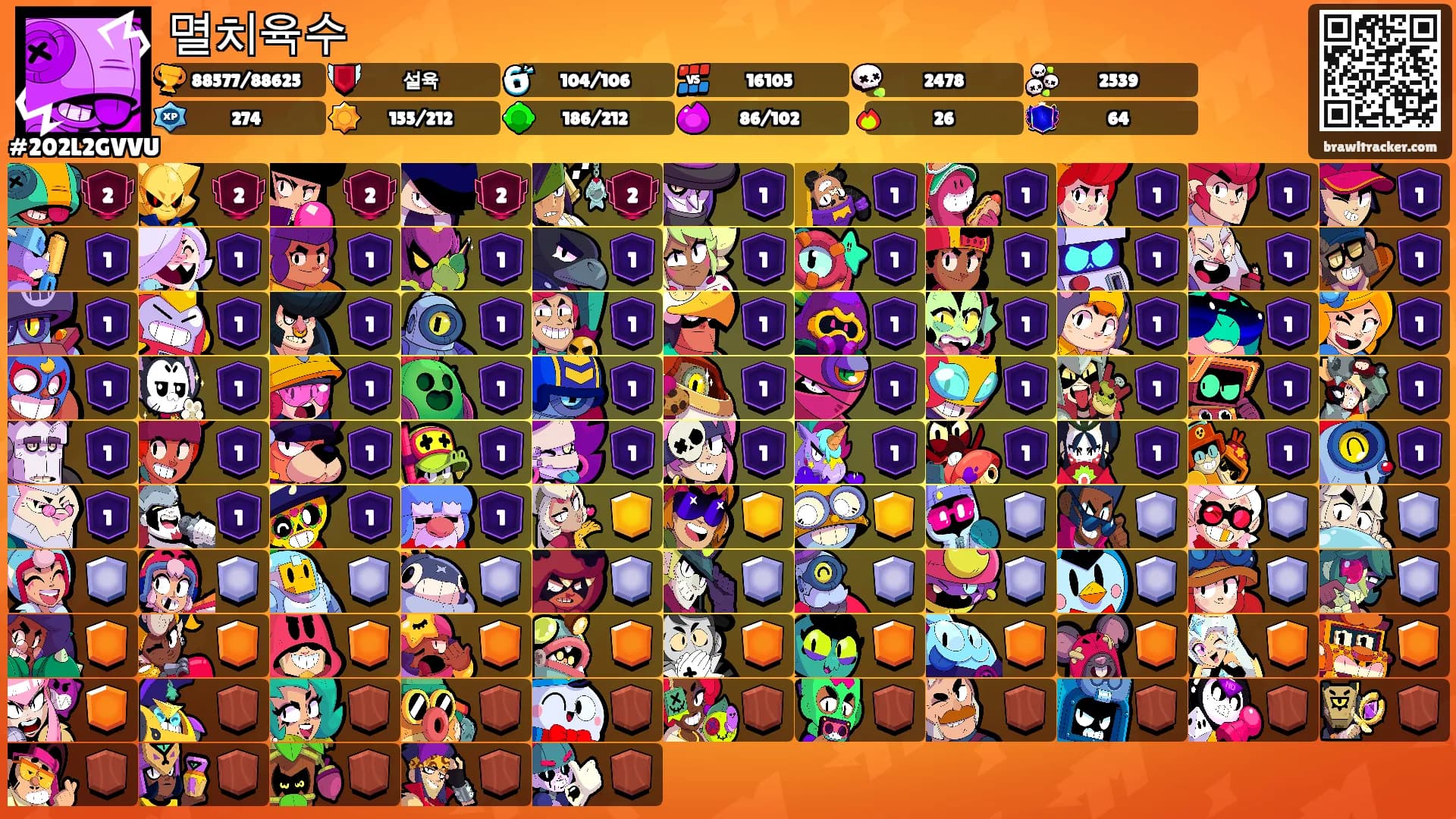 멸치육수's Ranks