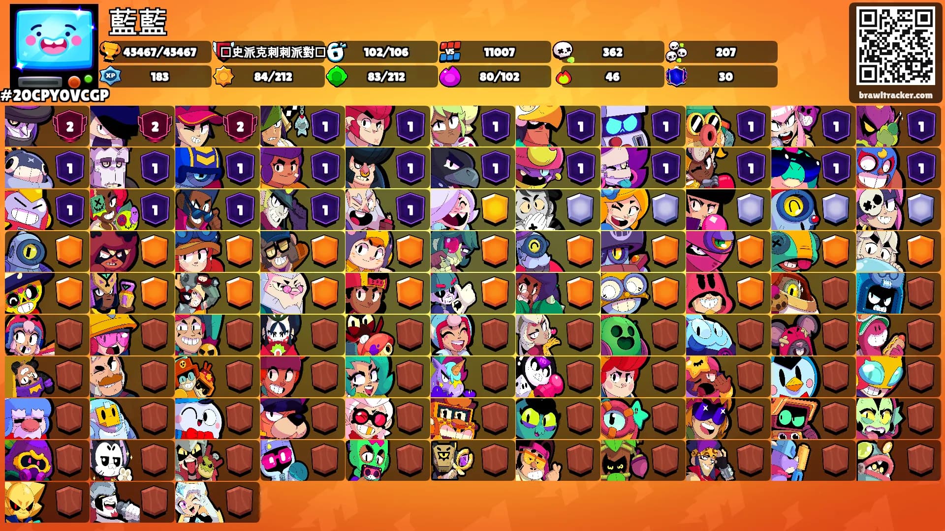 藍藍's Ranks