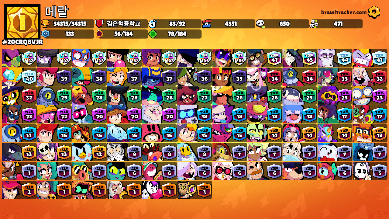 메랄's Ranks
