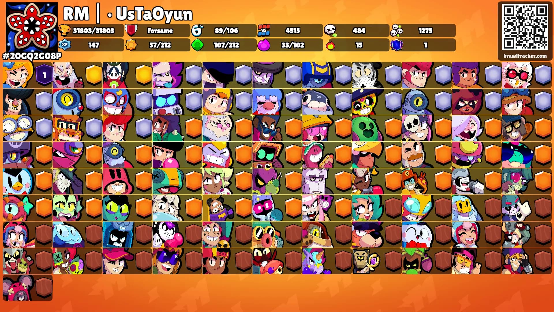 RM | • UsTaOyun's Ranks