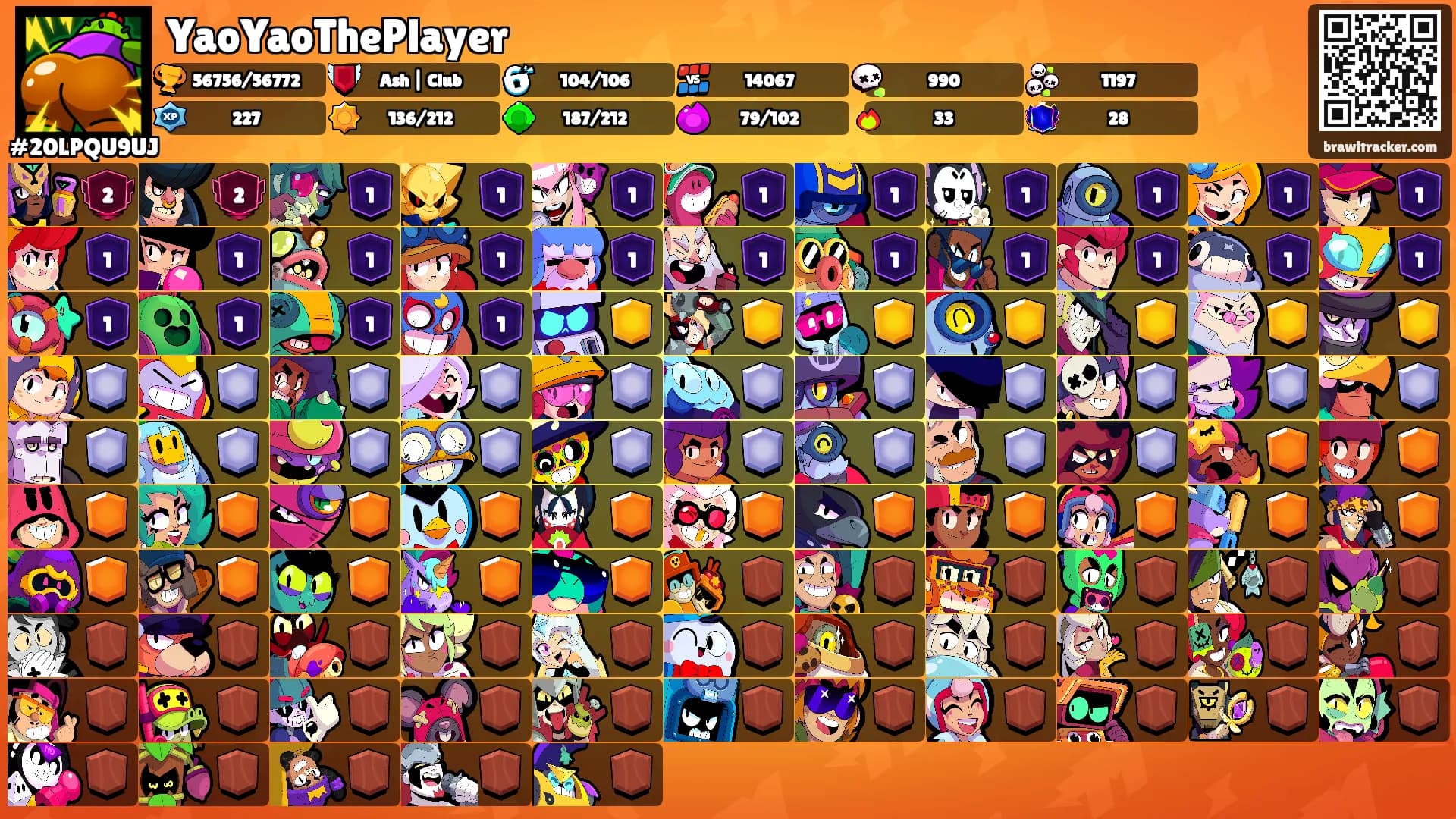 YaoYaoThePlayer's Ranks