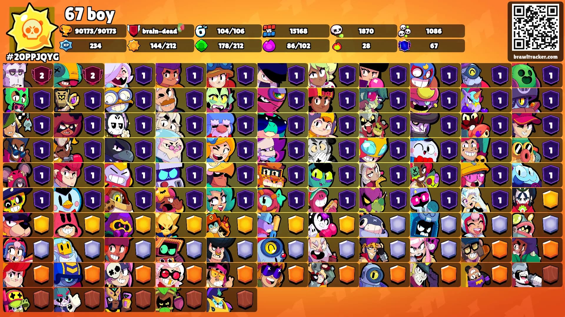67 boy's Ranks