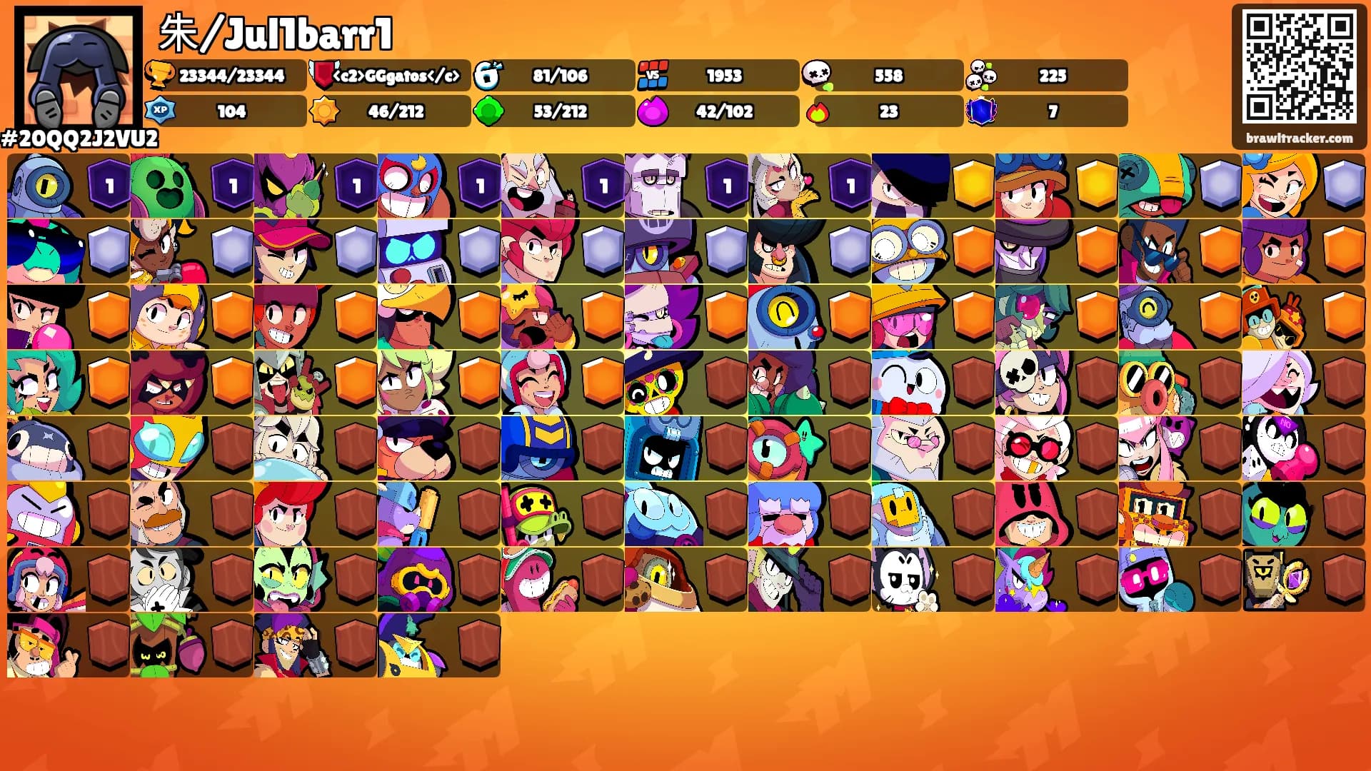 朱/Jul1barr1's Ranks