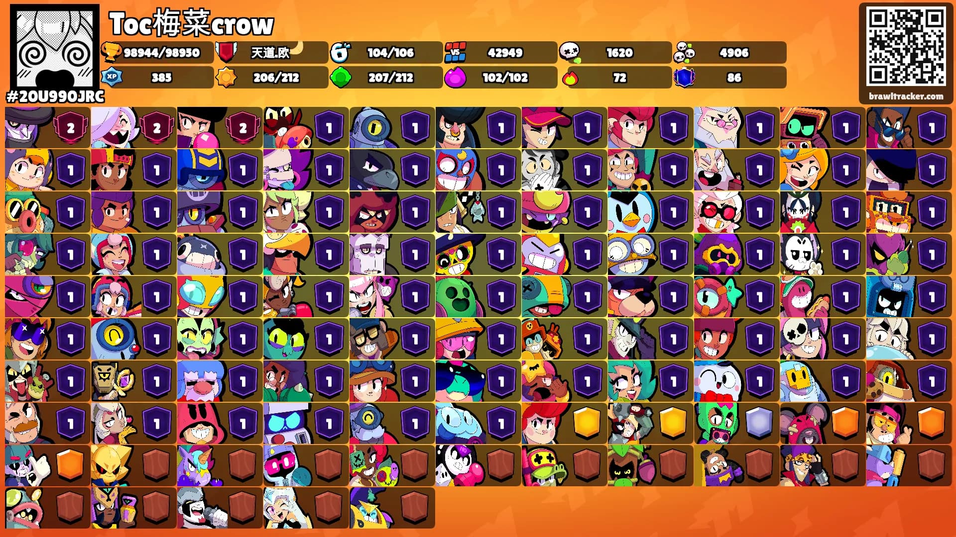 Toc梅菜crow's Ranks
