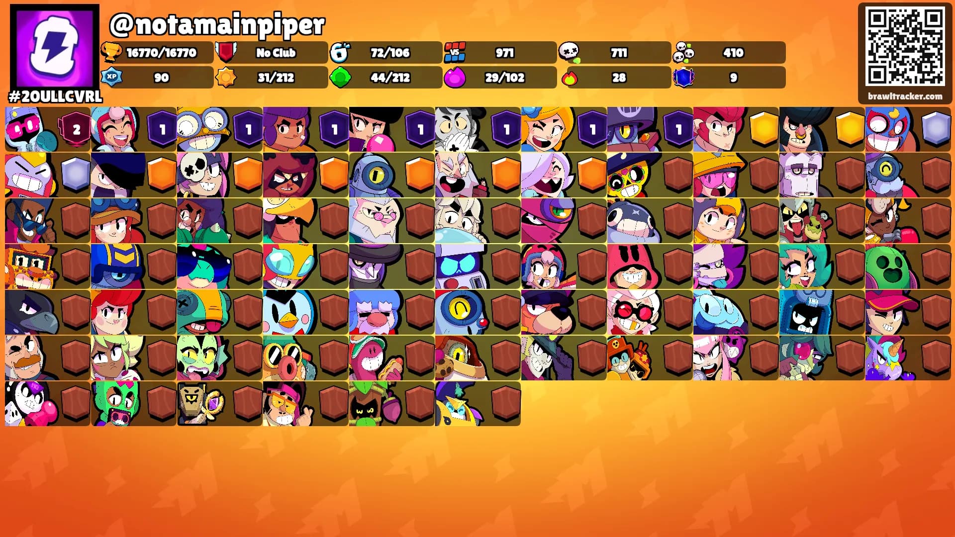 @notamainpiper's Ranks
