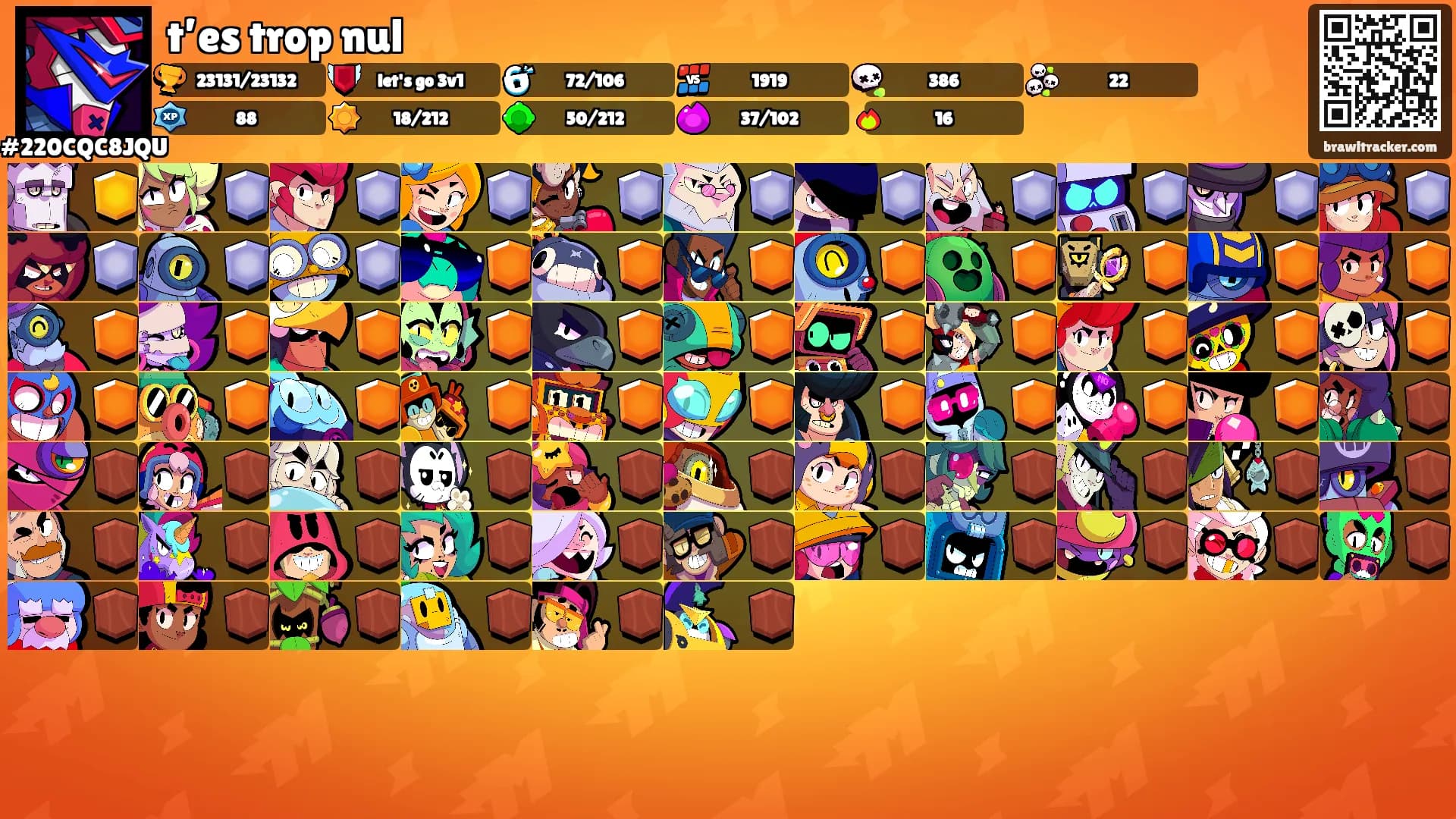 t’es trop nul's Ranks