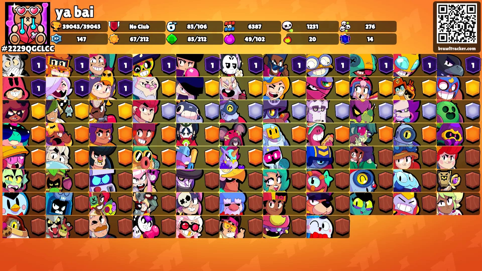 ya bai's Ranks