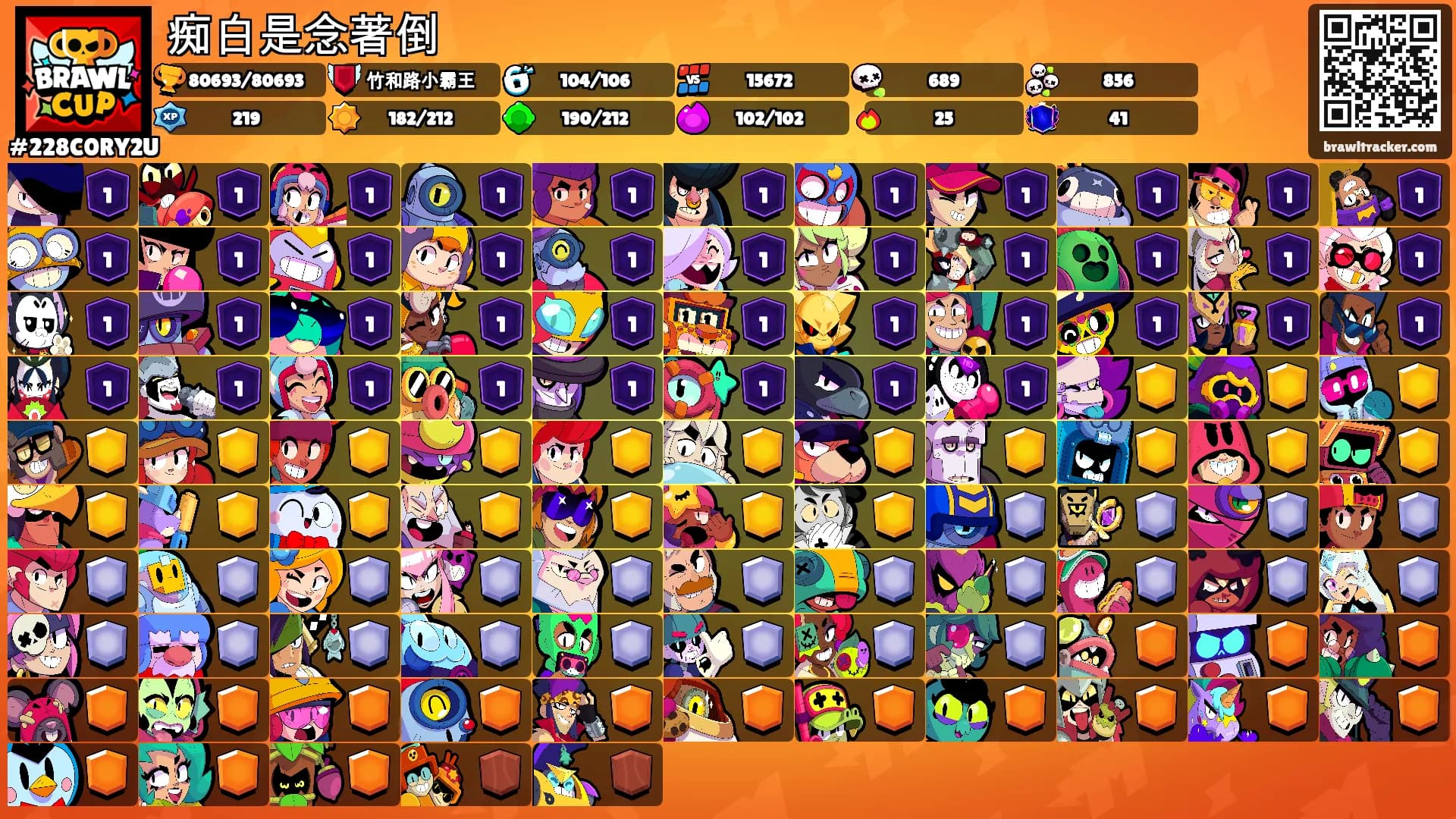 痴白是念著倒's Ranks