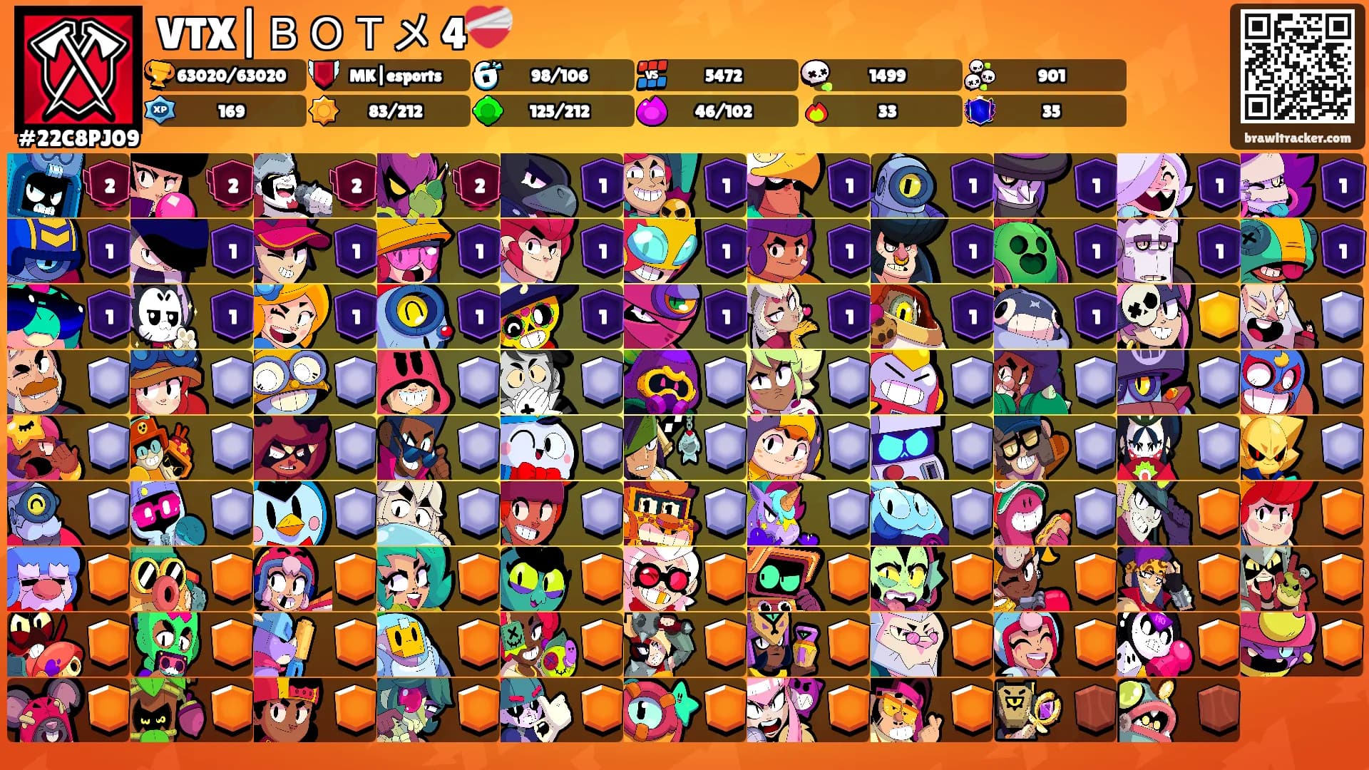 VTX|ＢＯＴメ 4❤️‍🩹's Ranks