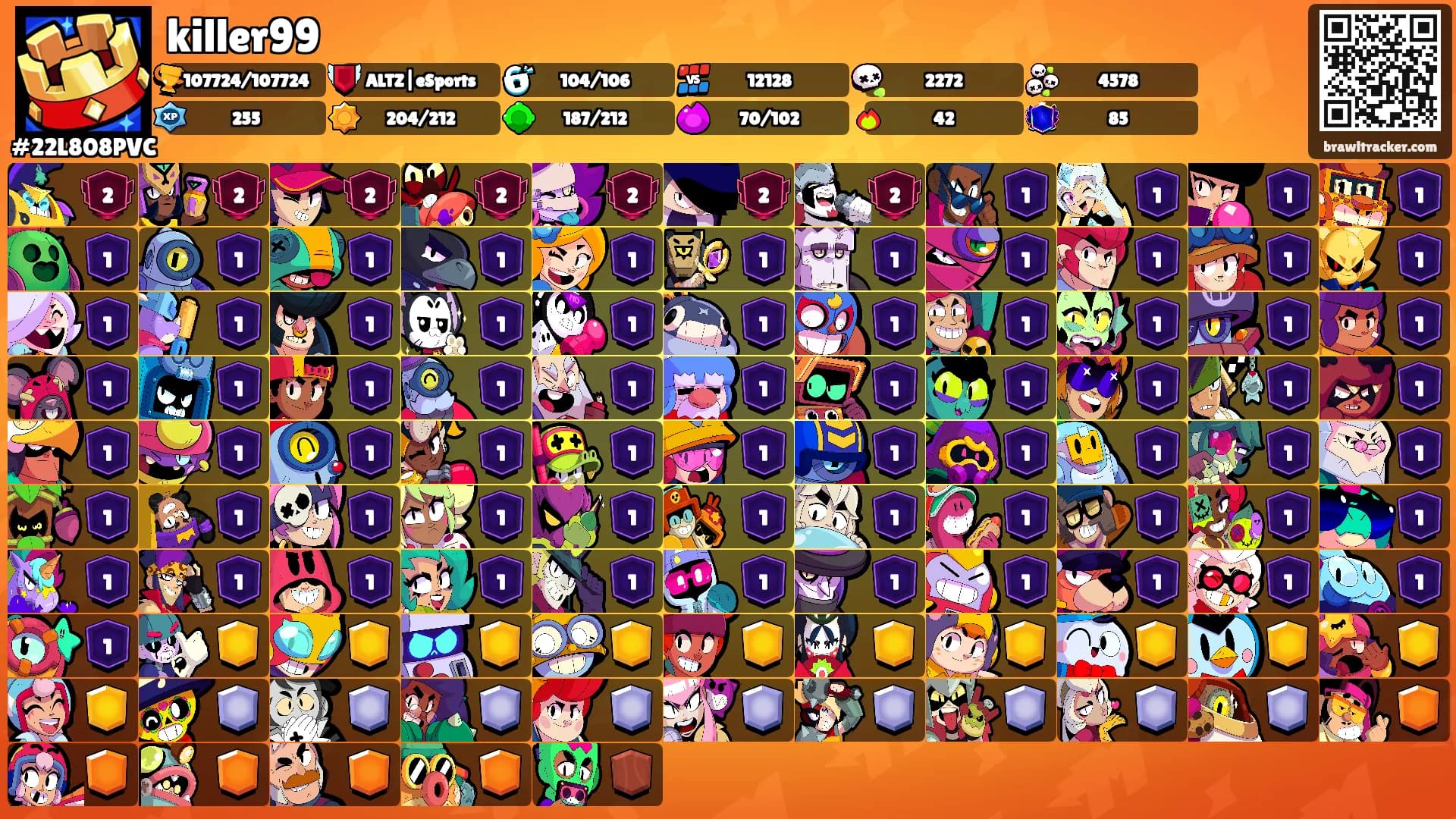 killer99's Ranks