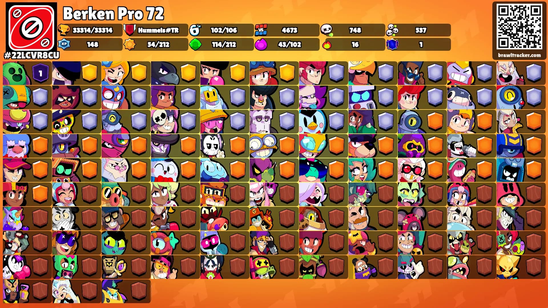 Berken Pro 72's Ranks