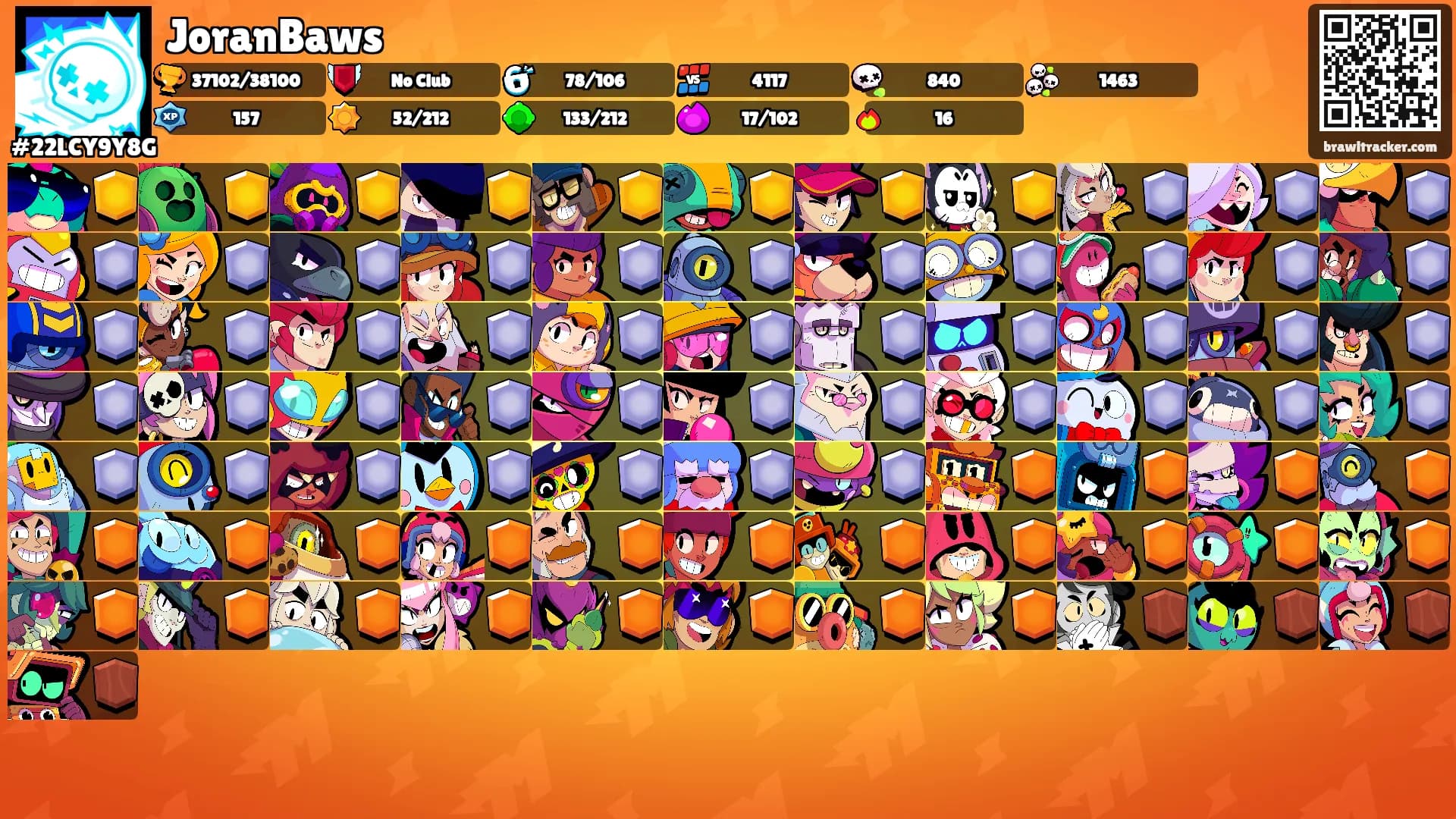 JoranBaws's Ranks