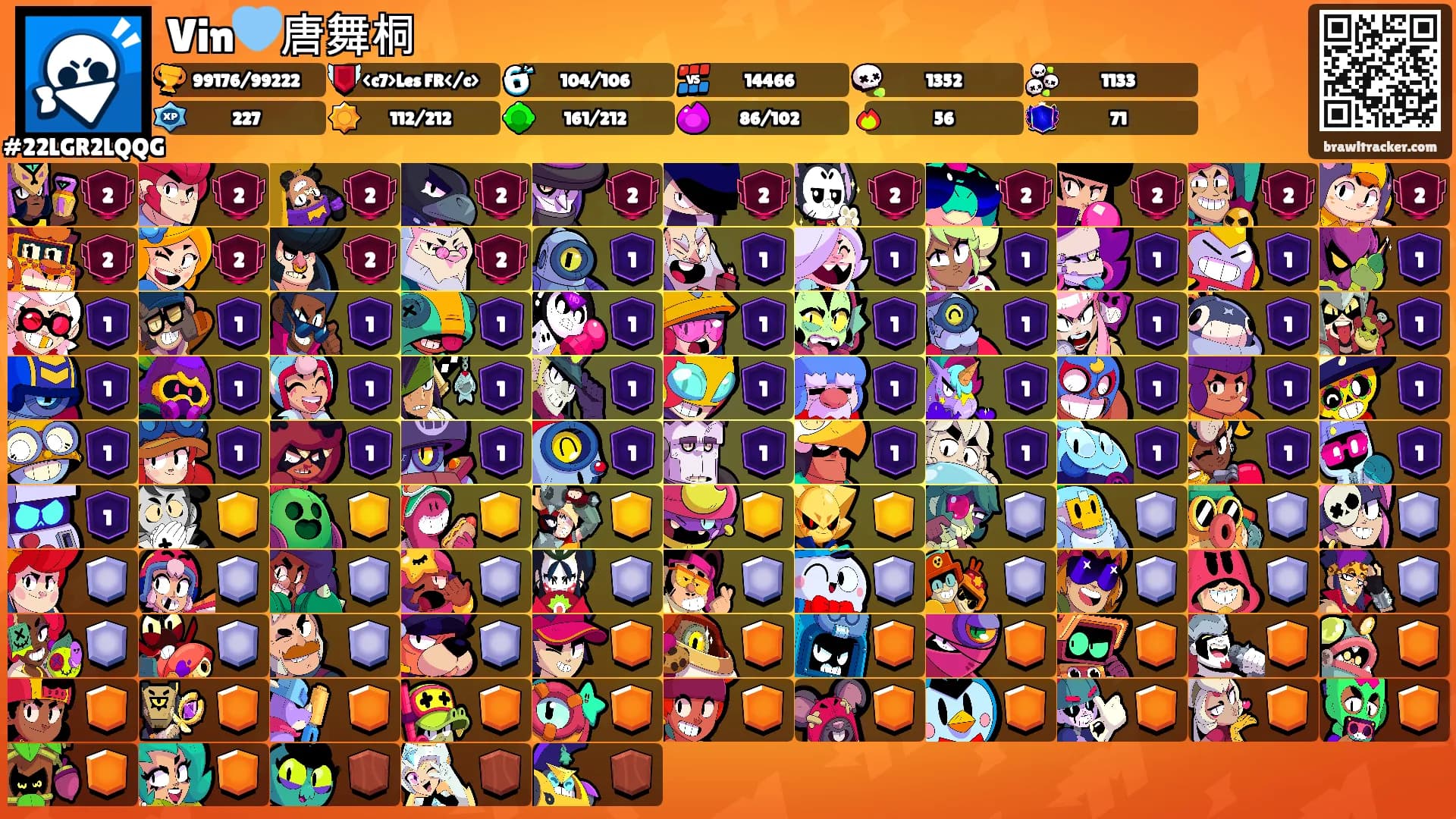 Vin🩵唐舞桐's Ranks