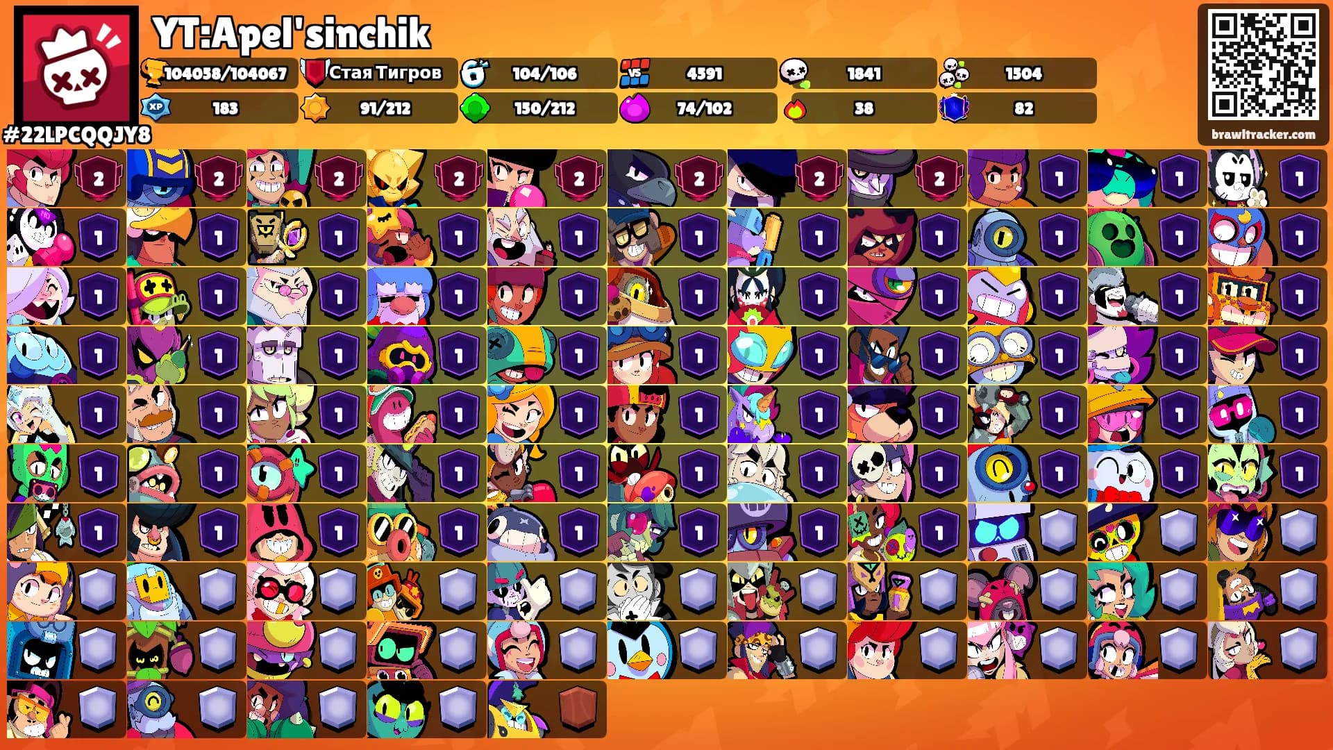 YT:Apel'sinchik's Ranks