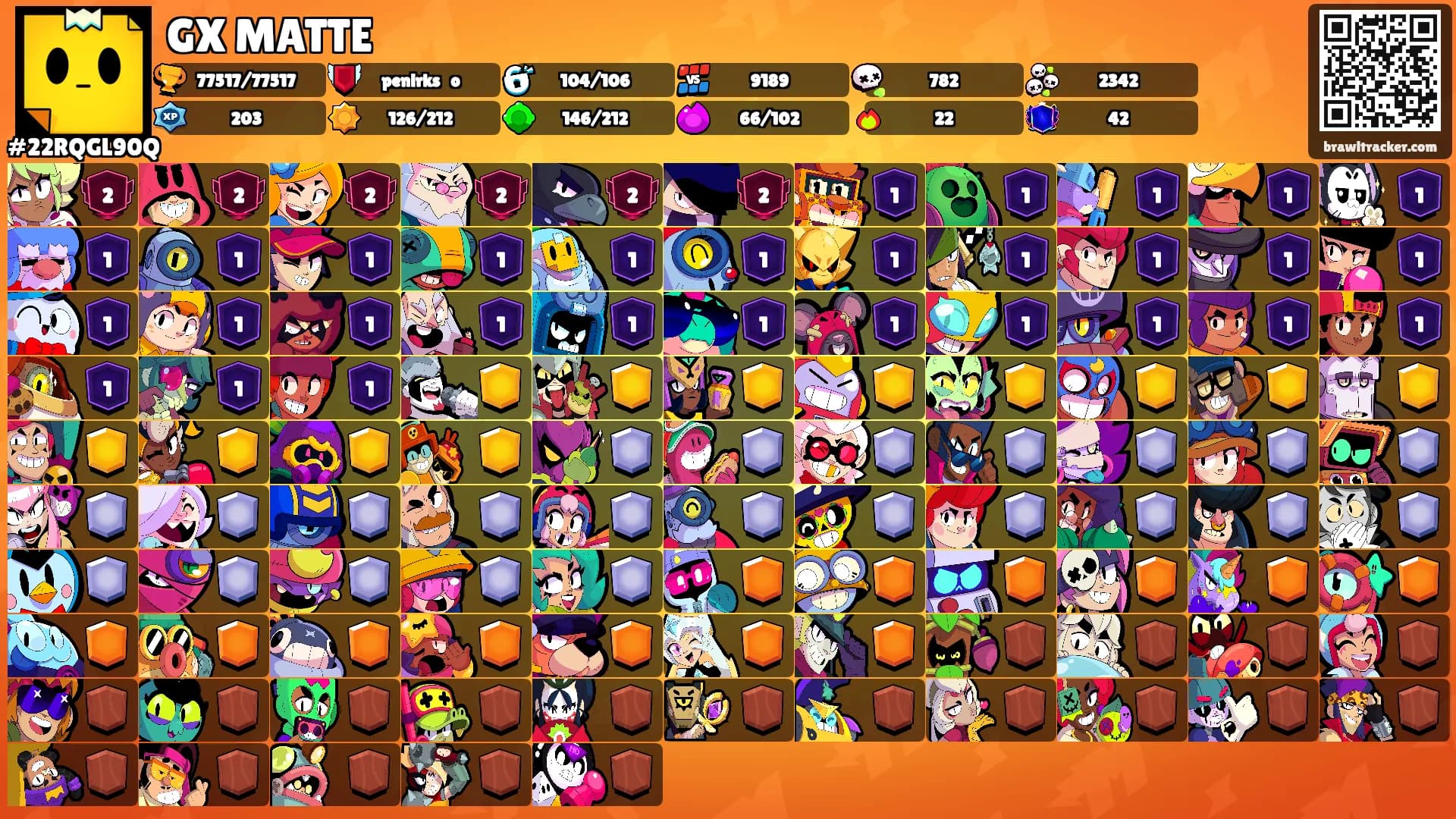 GX MATTE's Ranks
