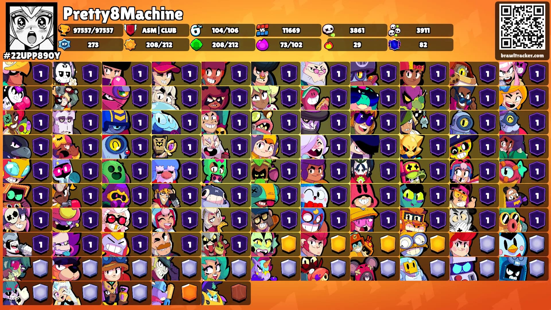 Pretty8Machine's Ranks