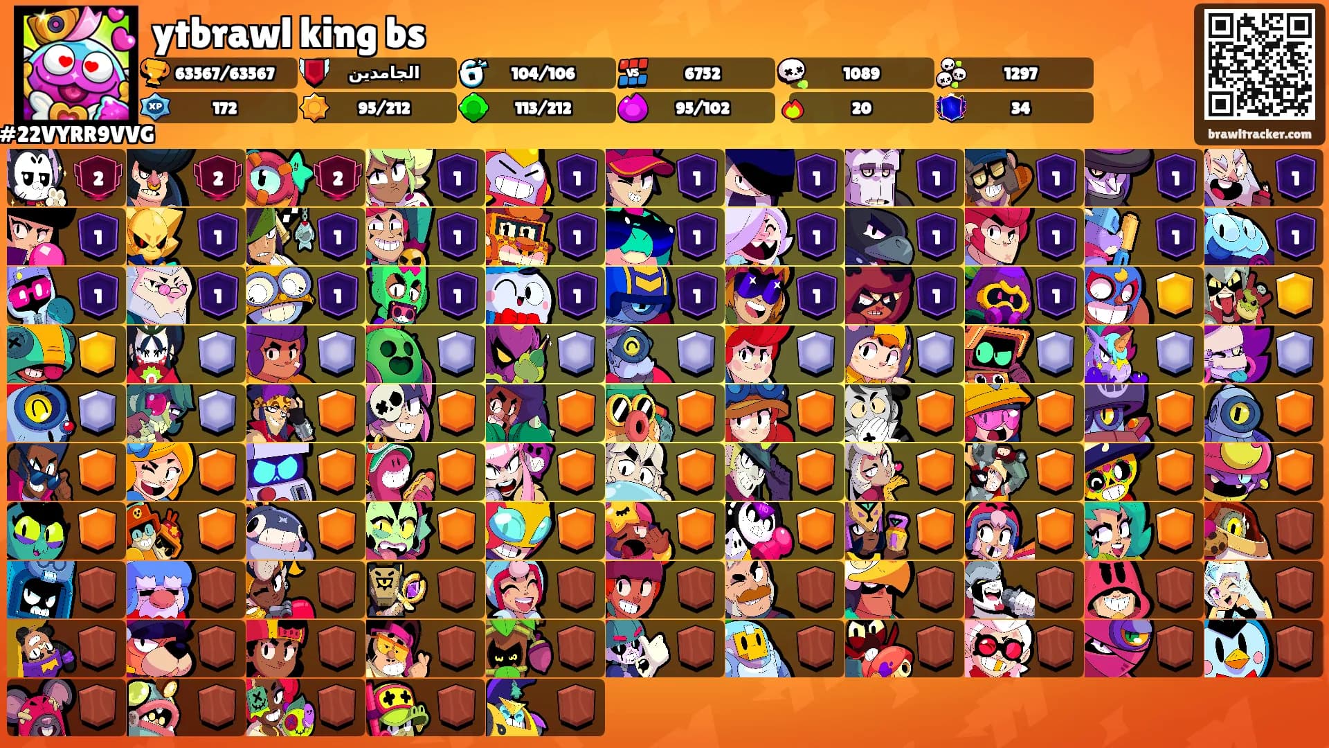 ytbrawl king bs's Ranks