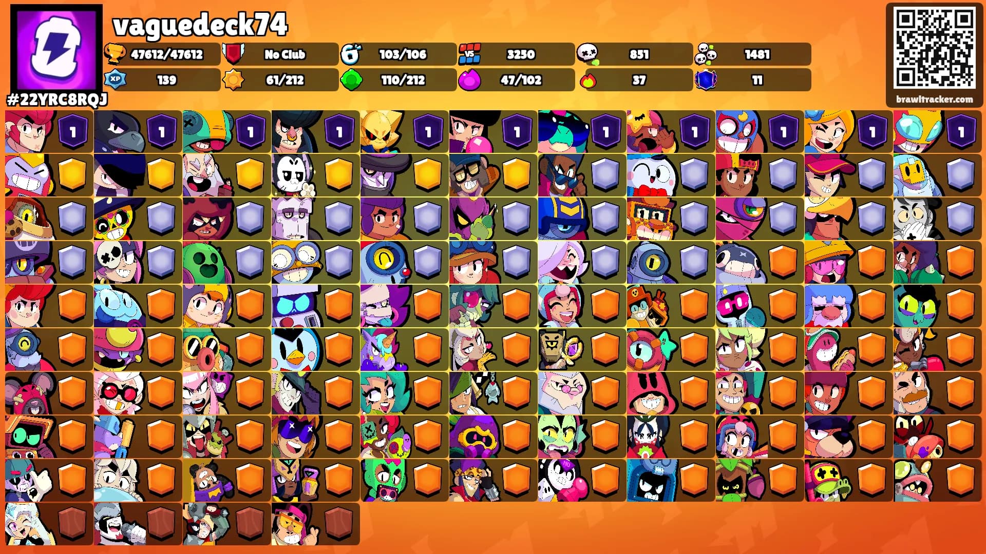 vaguedeck74's Ranks