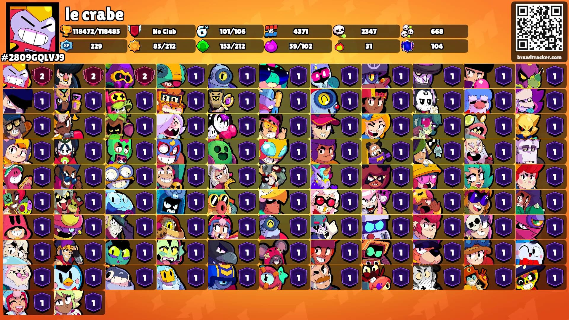 le crabe's Ranks