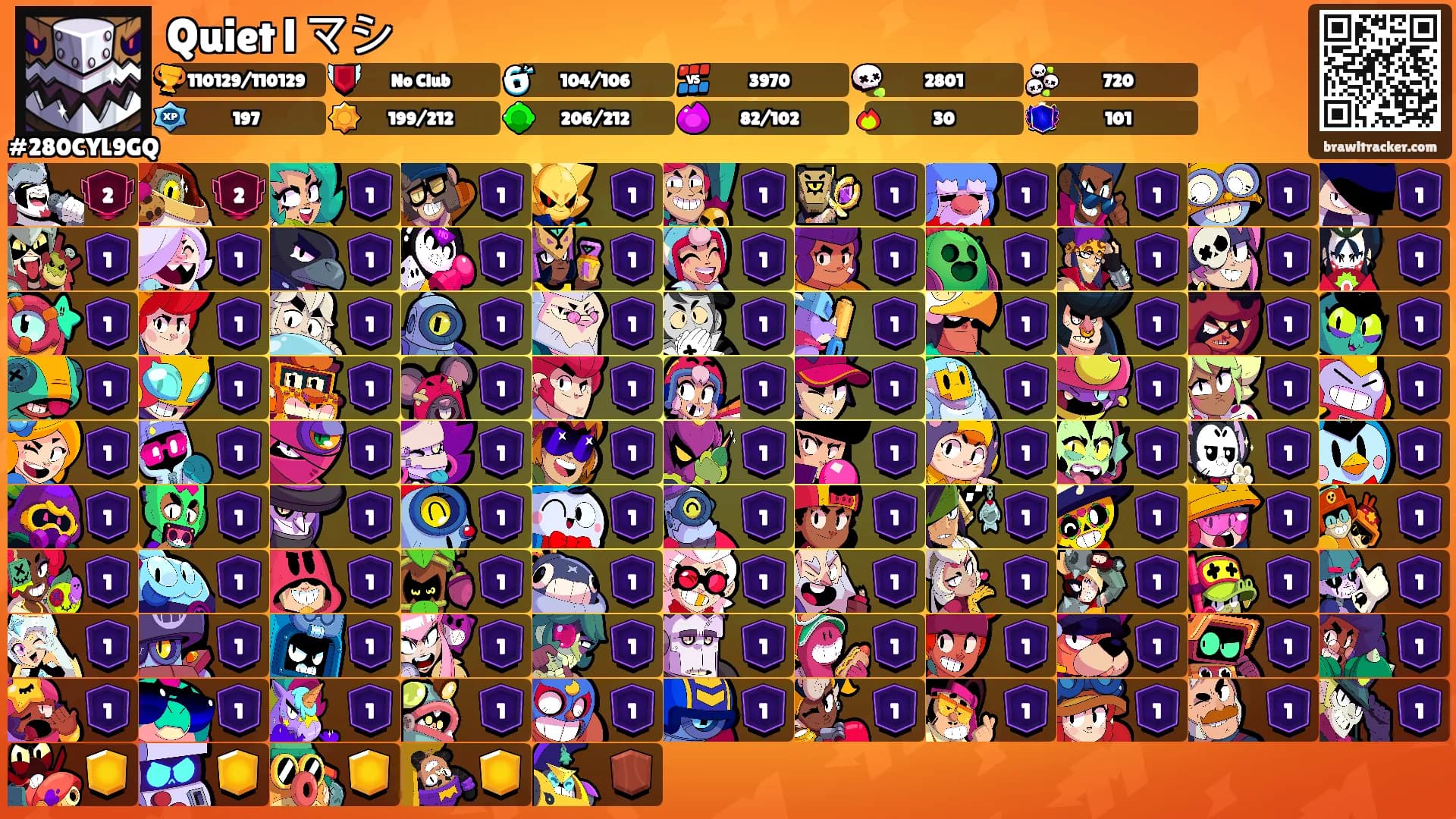 Quiet l マシ's Ranks