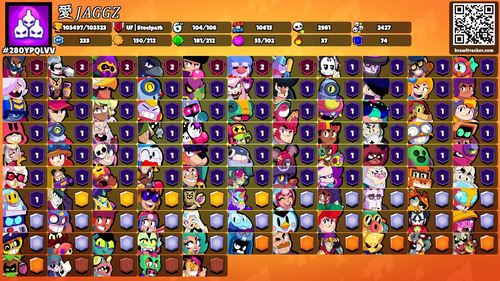 愛 𝐽𝐴𝐺𝐺𝑍's Ranks