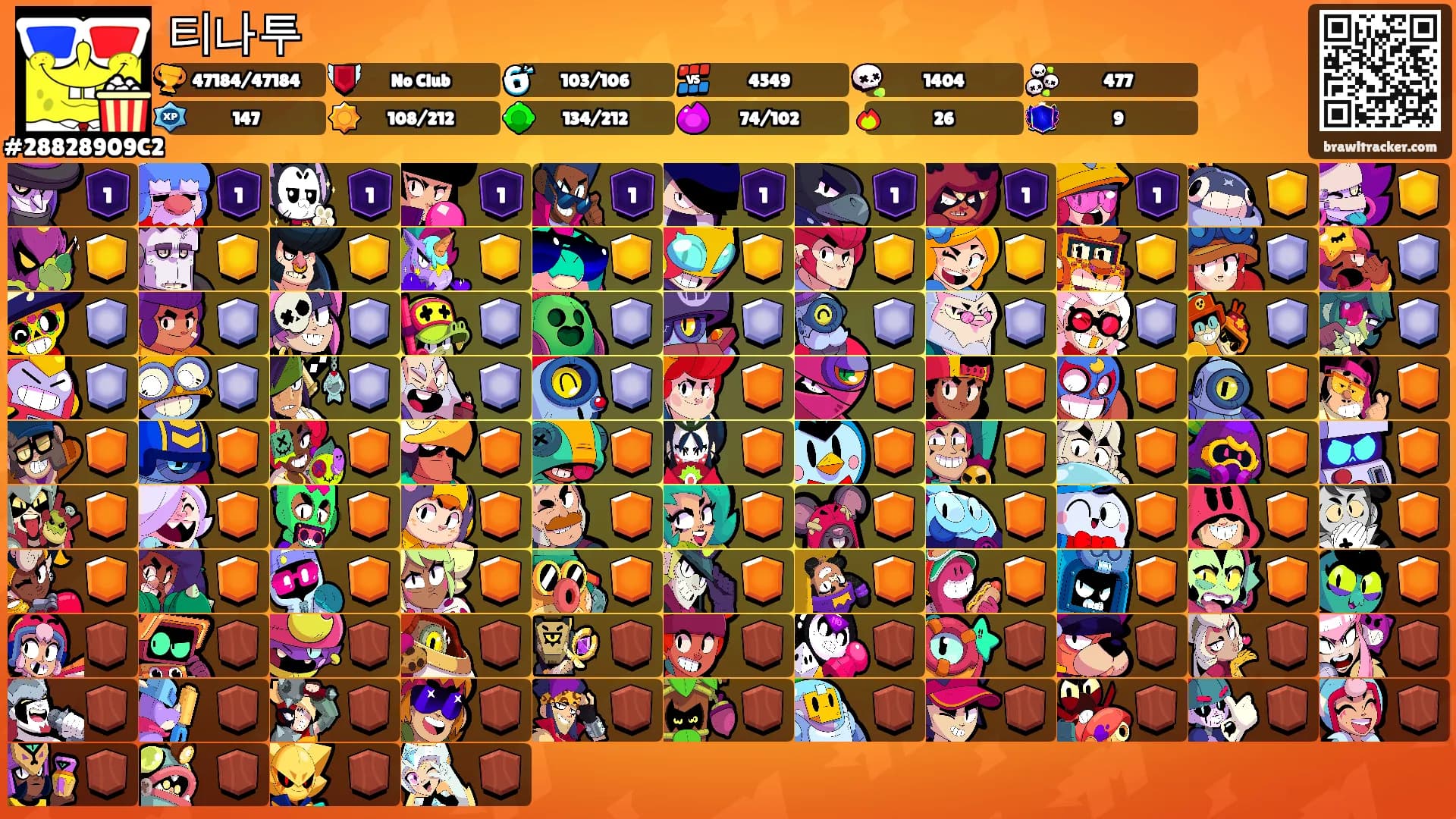 티나투's Ranks