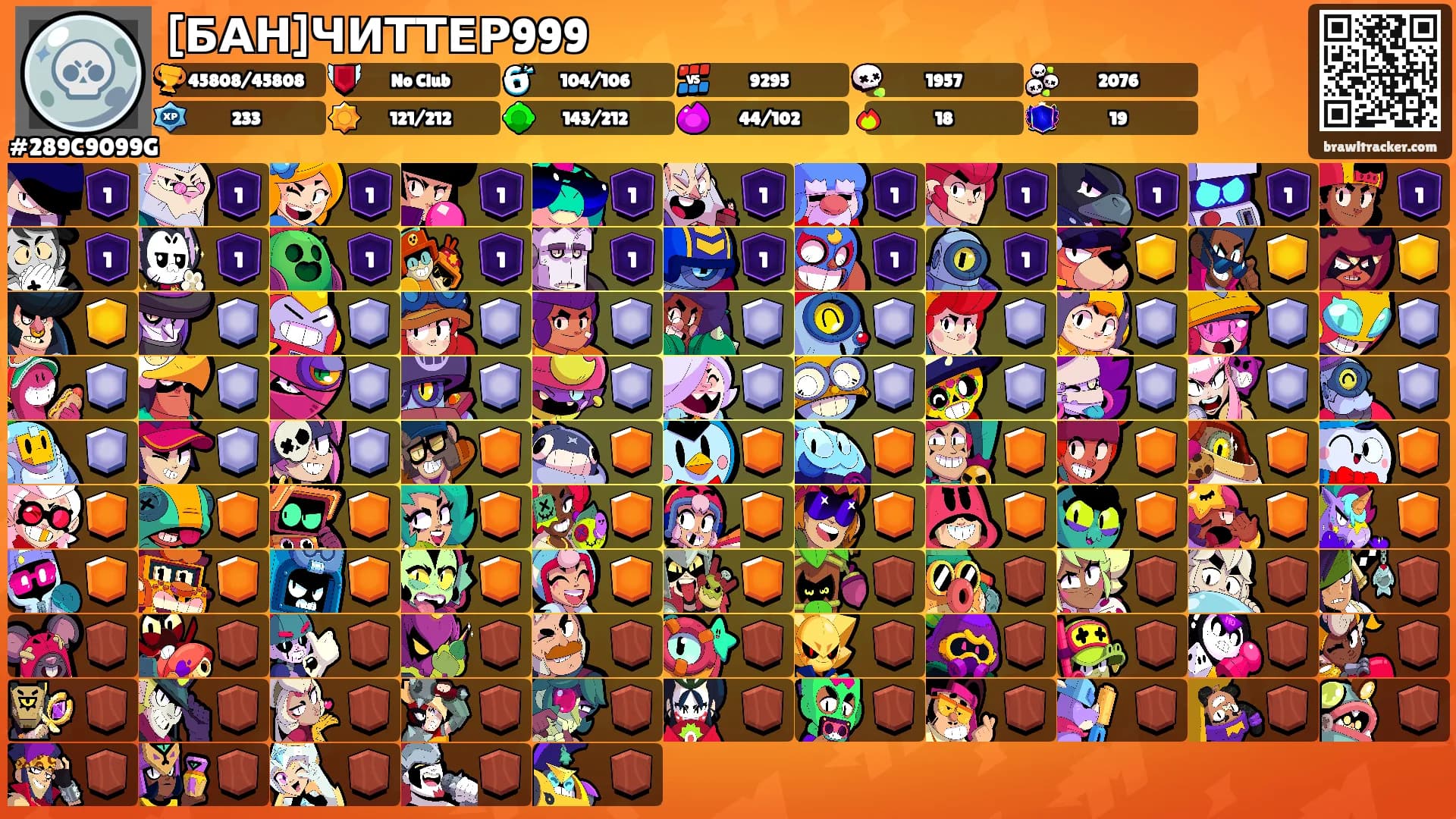 [БАН]ЧИТТЕР999's Ranks