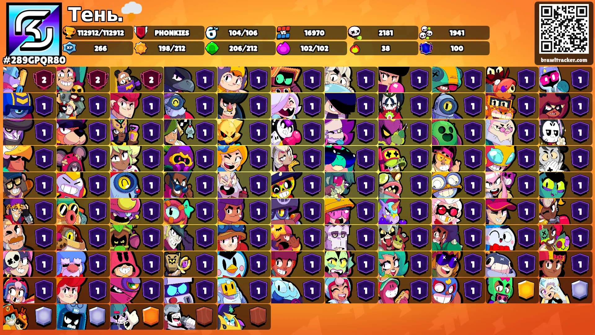 Тень.🌩️'s Ranks