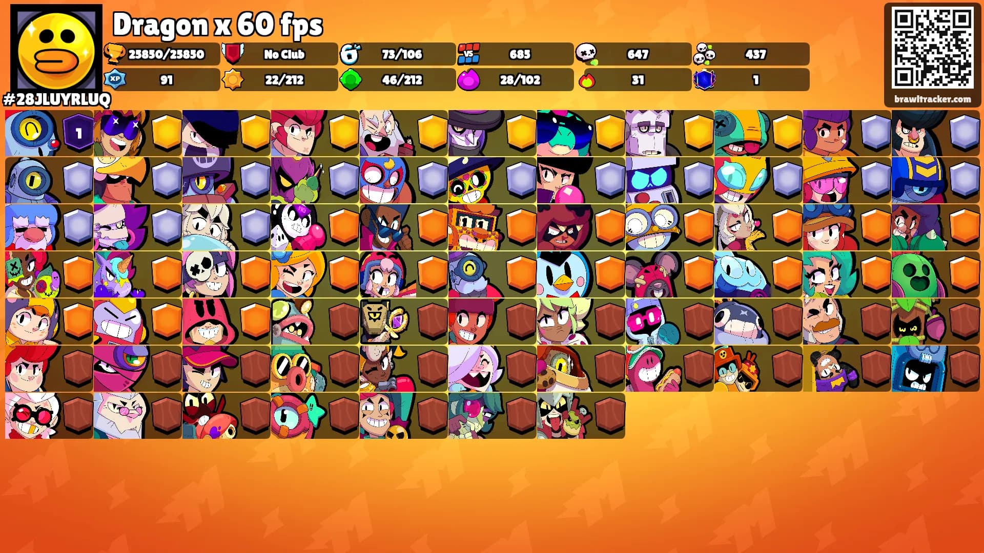 Dragon x 60 fps's Ranks
