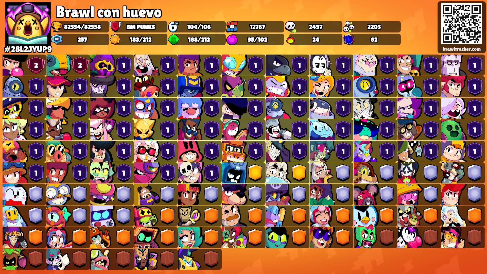 Brawl con huevo's Ranks