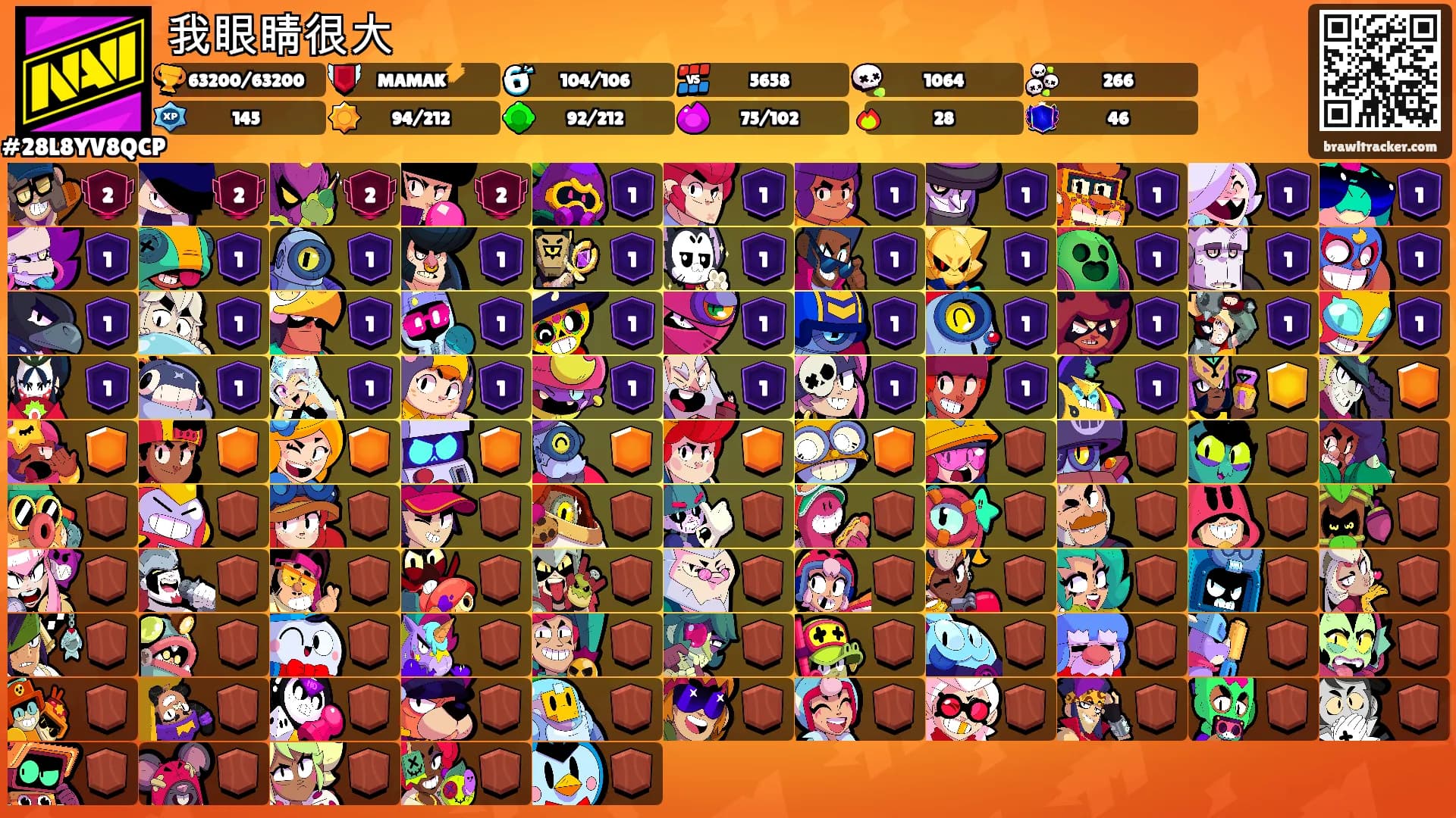 我眼睛很大's Ranks