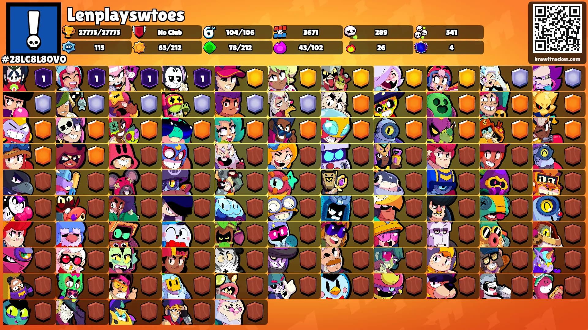Lenplayswtoes's Ranks