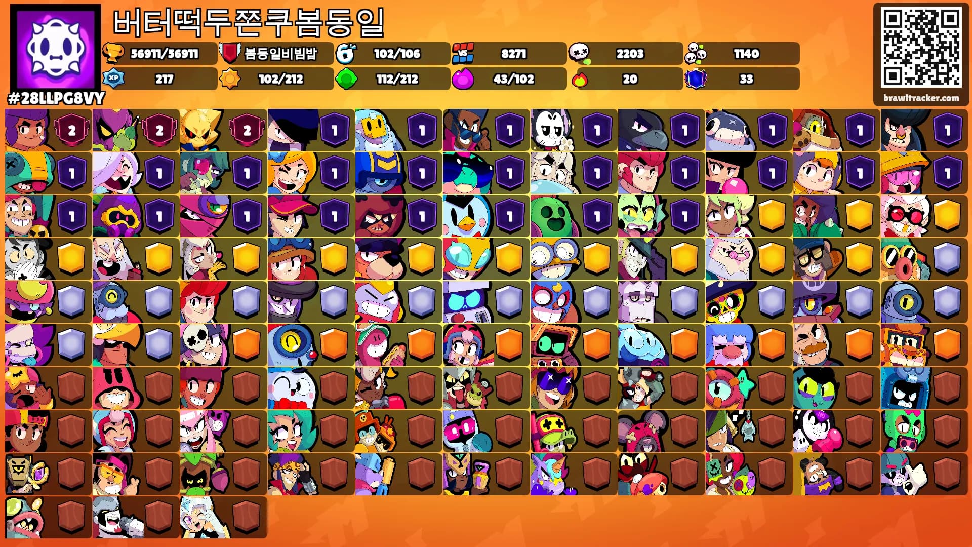 버터떡두쫀쿠봄동일's Ranks