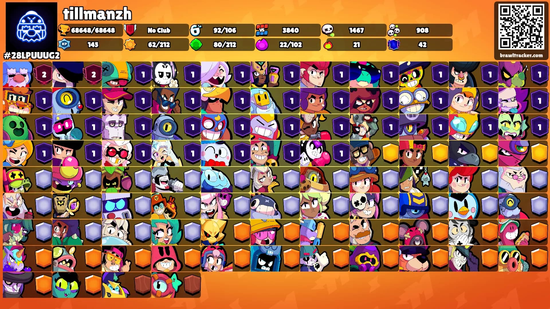 tillmanzh's Ranks