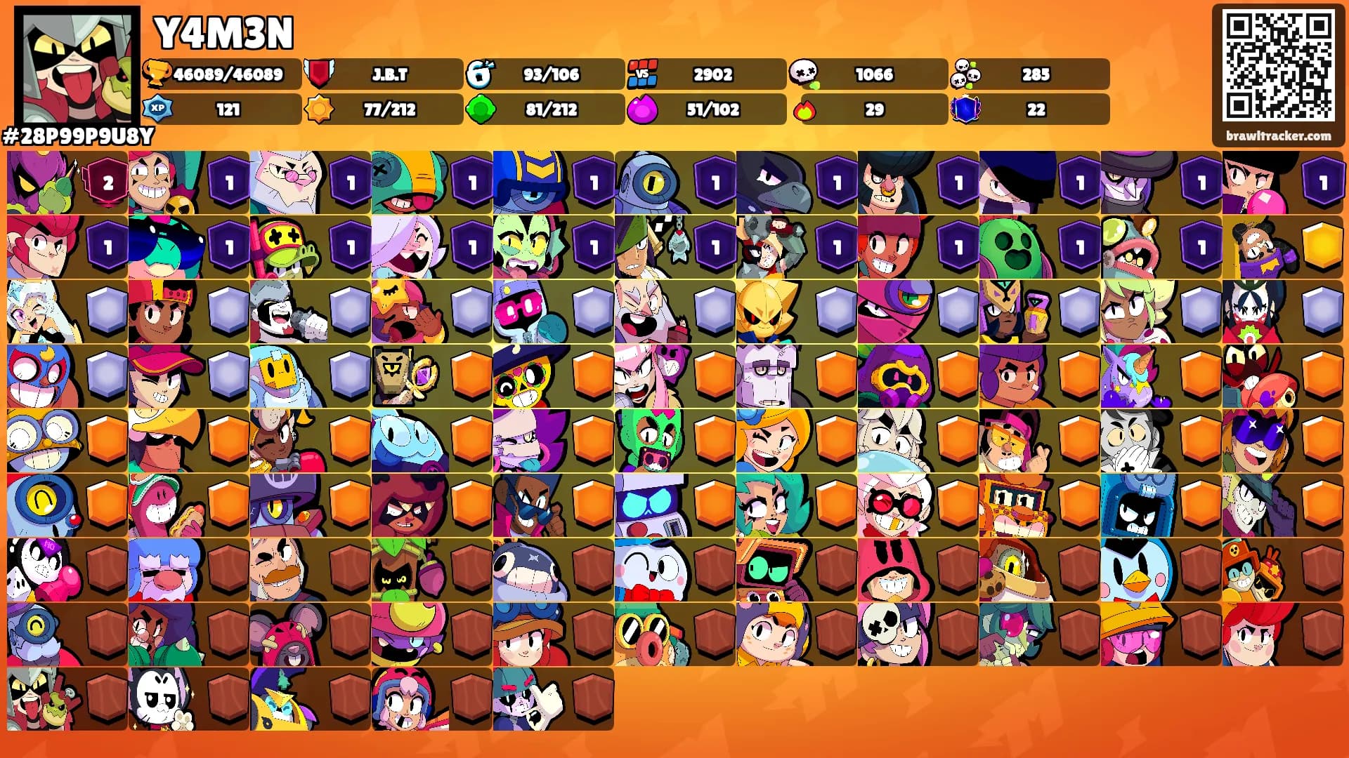 Y4M3N's Ranks