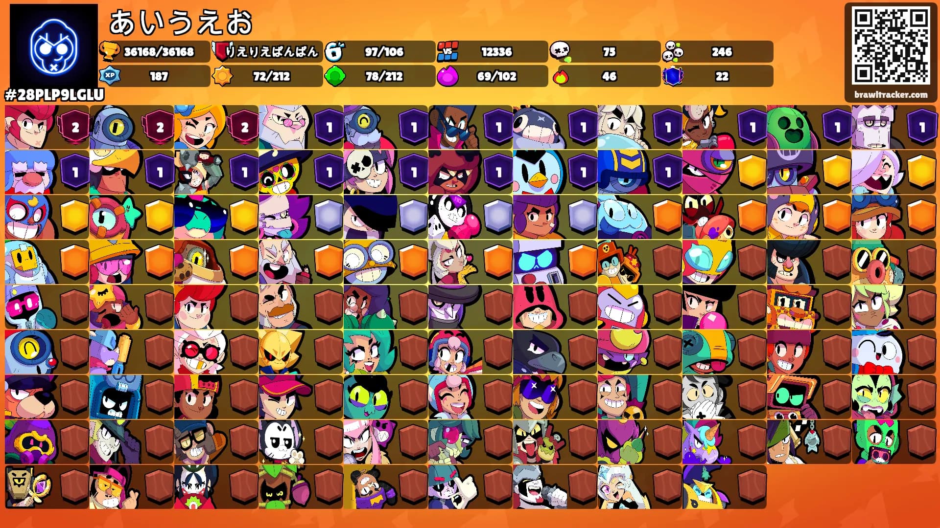 あいうえお's Ranks