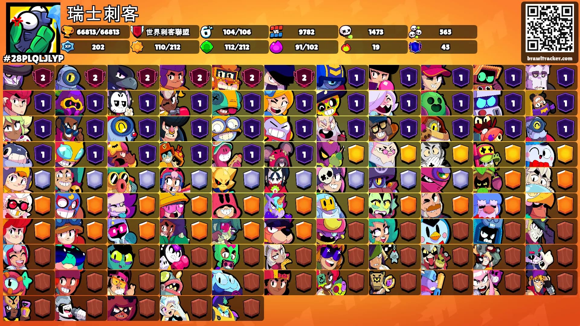 瑞士刺客's Ranks