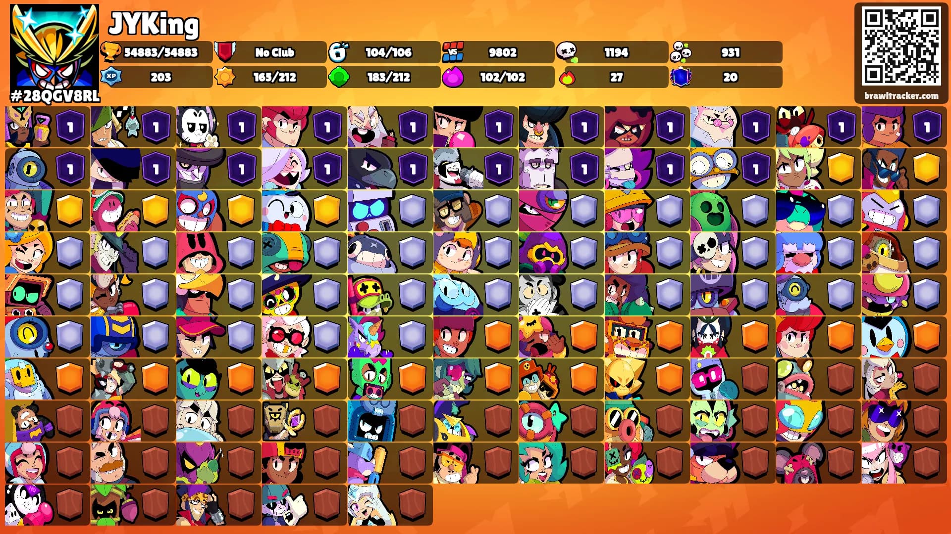 JYKing's Ranks