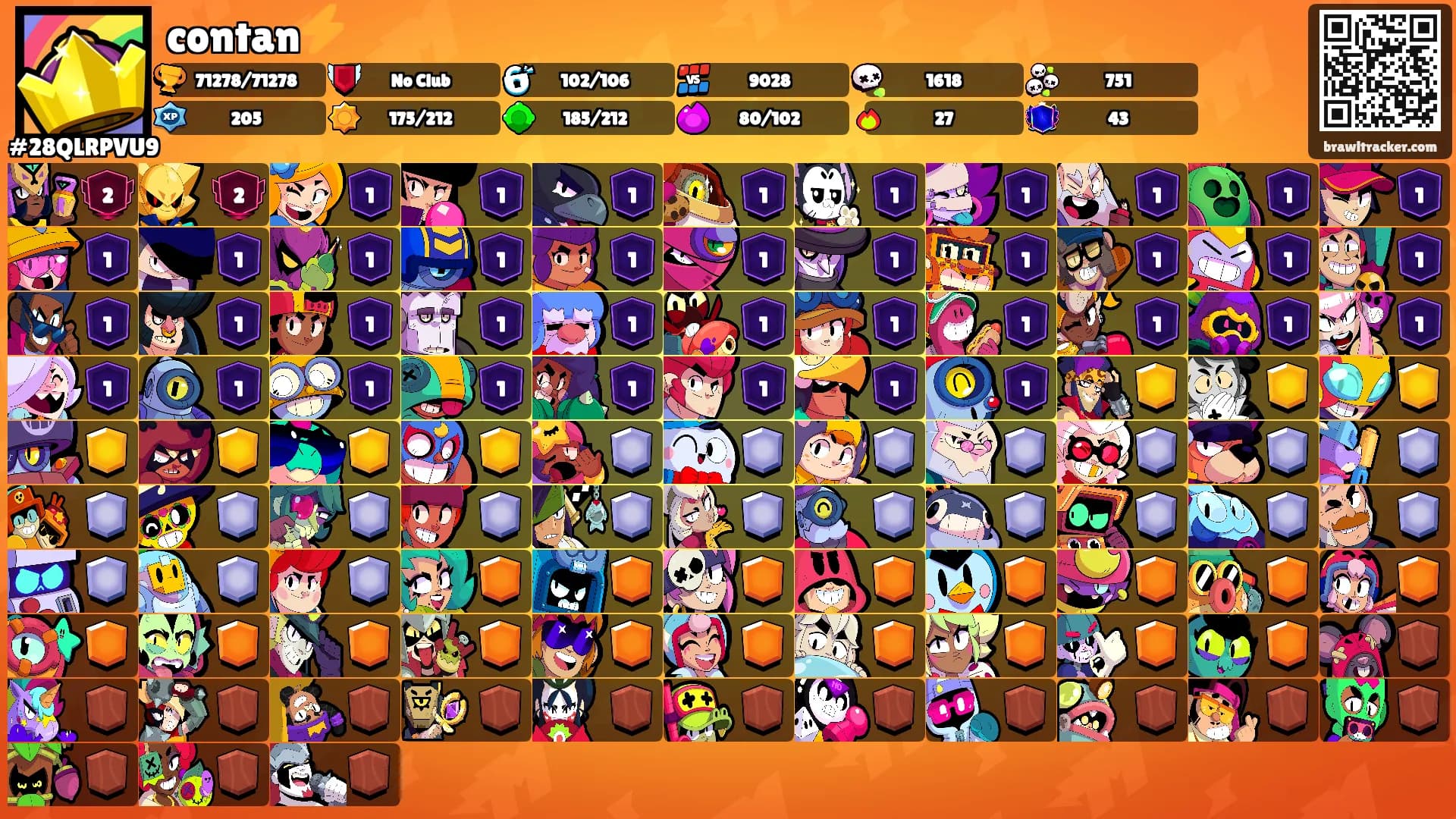 contan⚡︎'s Ranks
