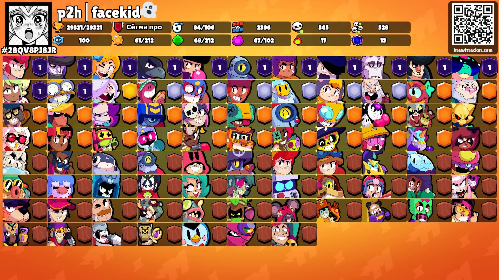 p2h|facekid👻's Ranks