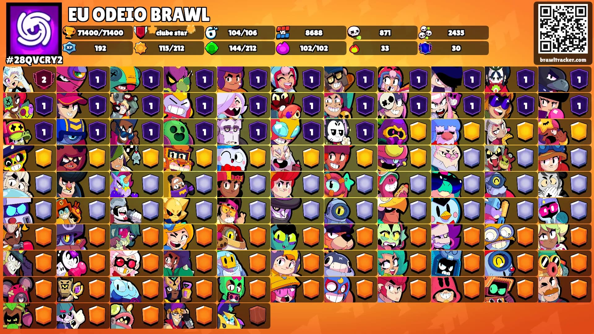 EU ODEIO BRAWL's Ranks
