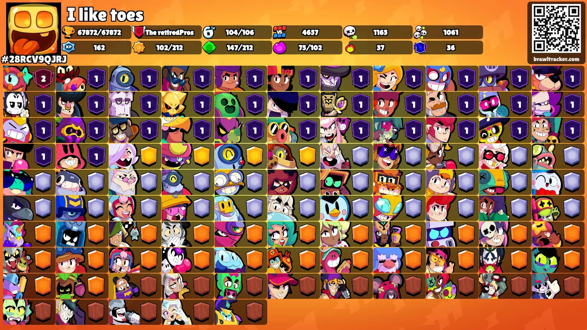 I like toes's Ranks