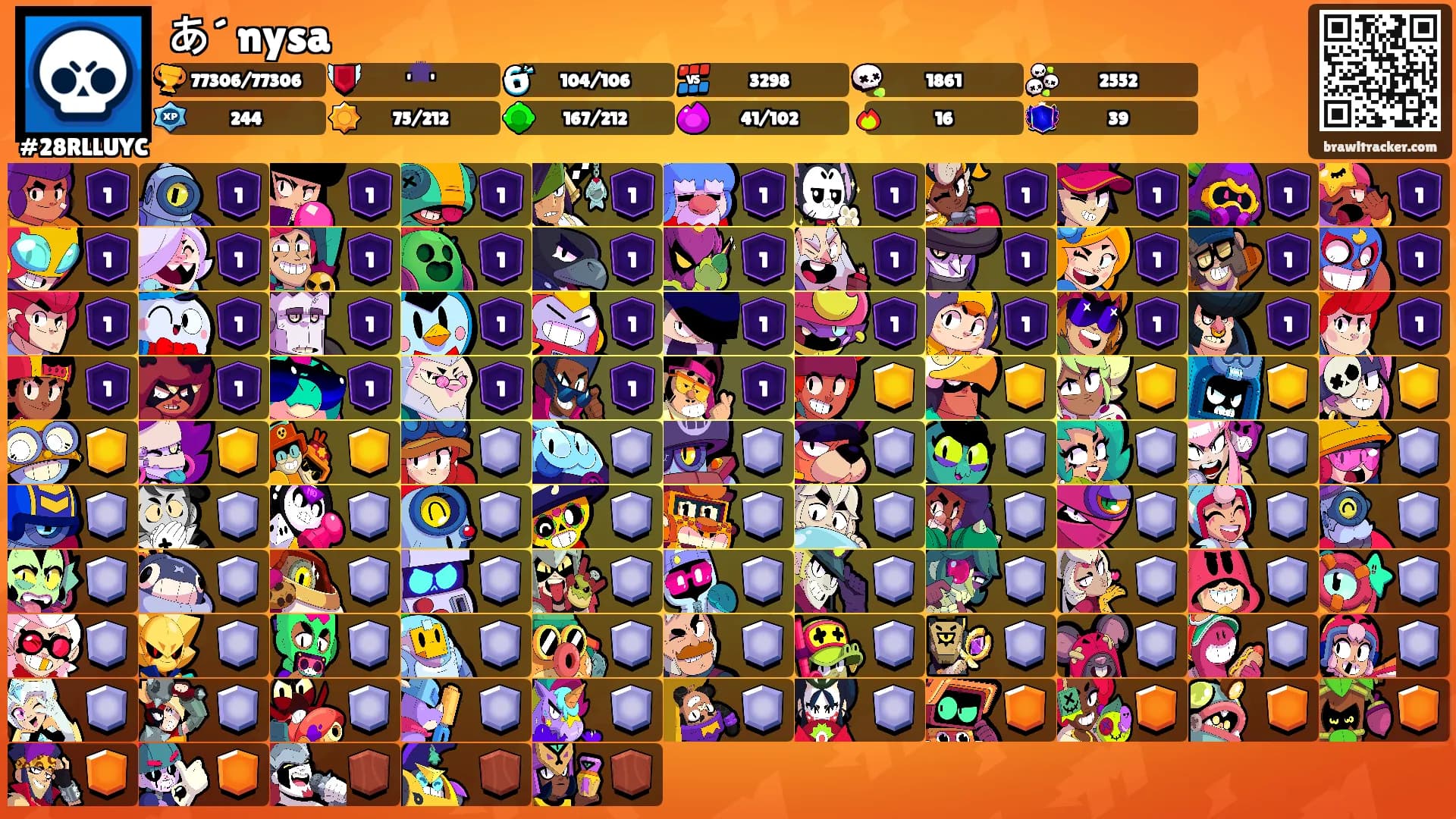 あ´ nysa's Ranks
