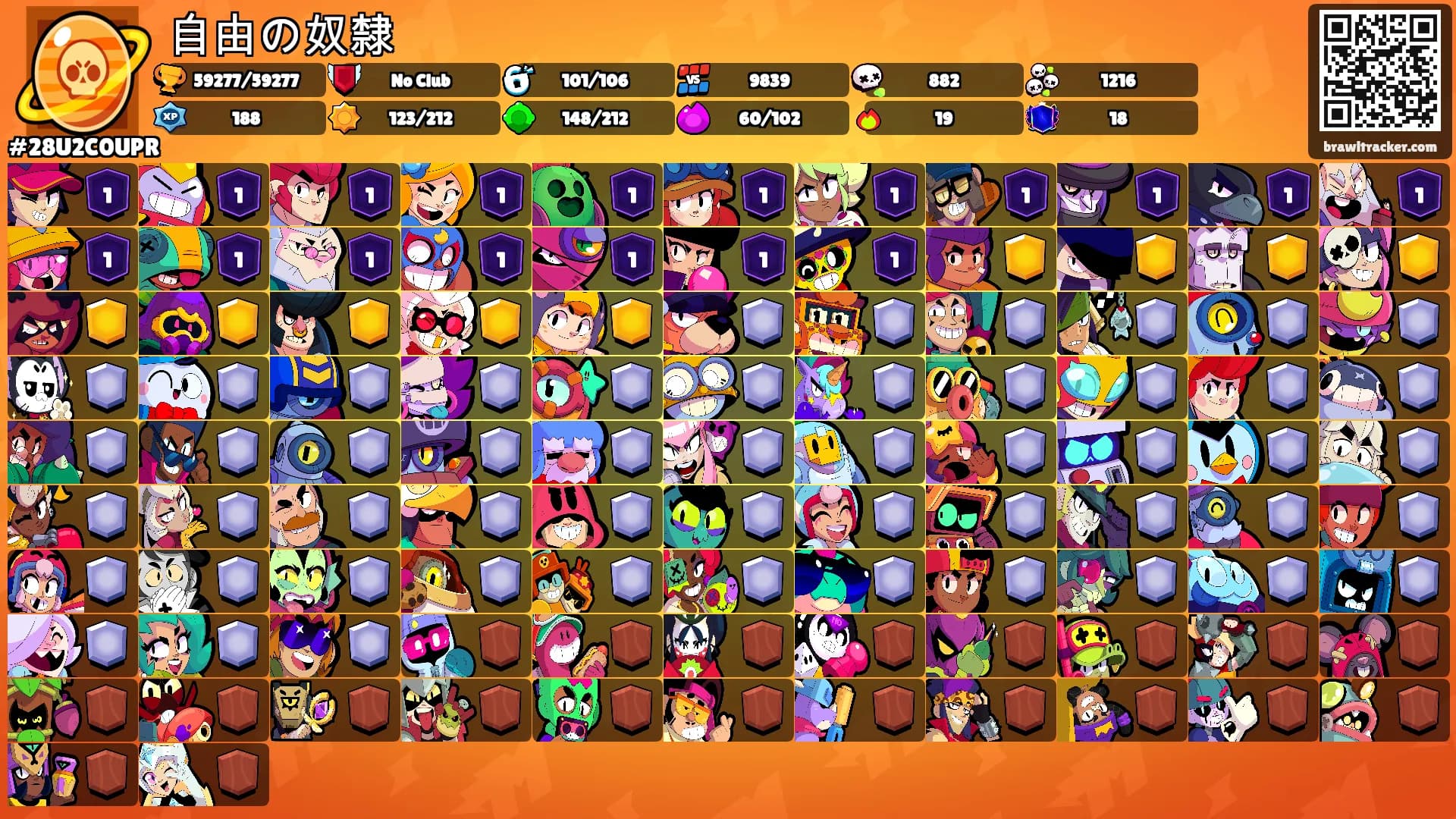 自由の奴隸's Ranks
