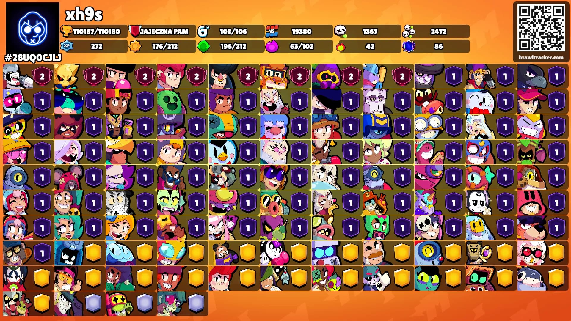 xh9s's Ranks