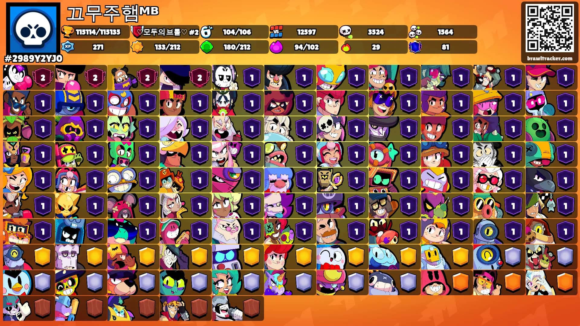 끄무주햄ᴹᴮ's Ranks