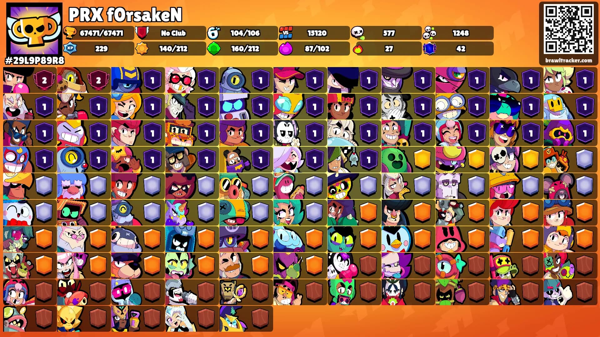 PRX f0rsakeN's Ranks