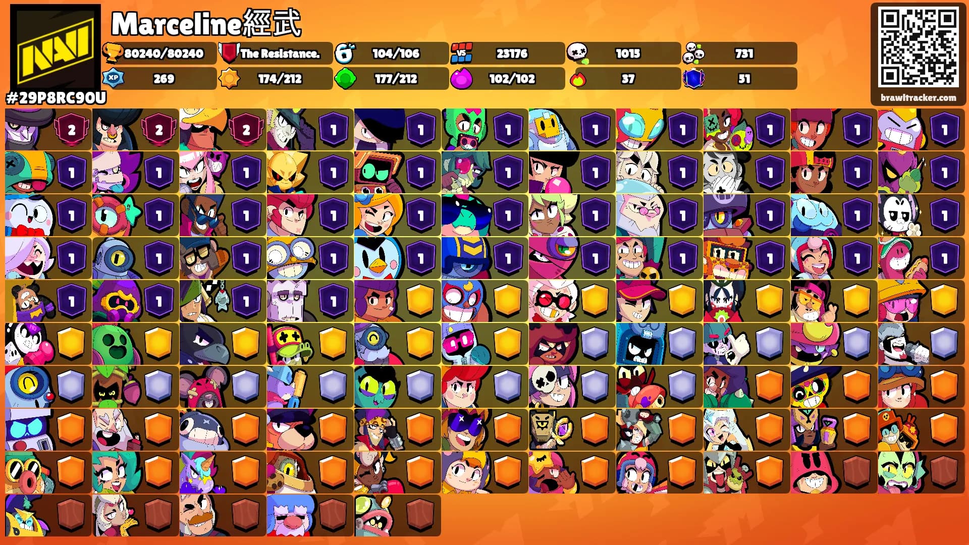 Marceline經武's Ranks
