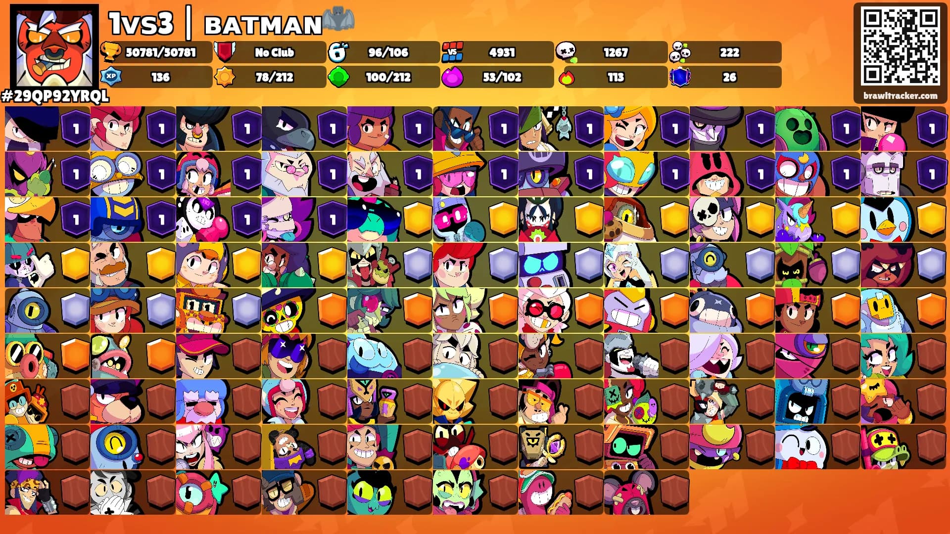 1ᴠꜱ3 | ʙᴀᴛᴍᴀɴ🦇's Ranks